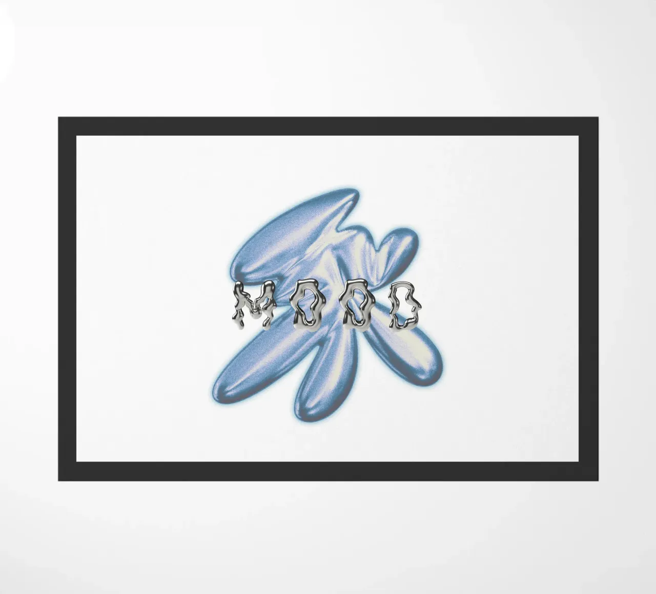 design grafico e tipografia metallizzata zerbino da morphinaeblue