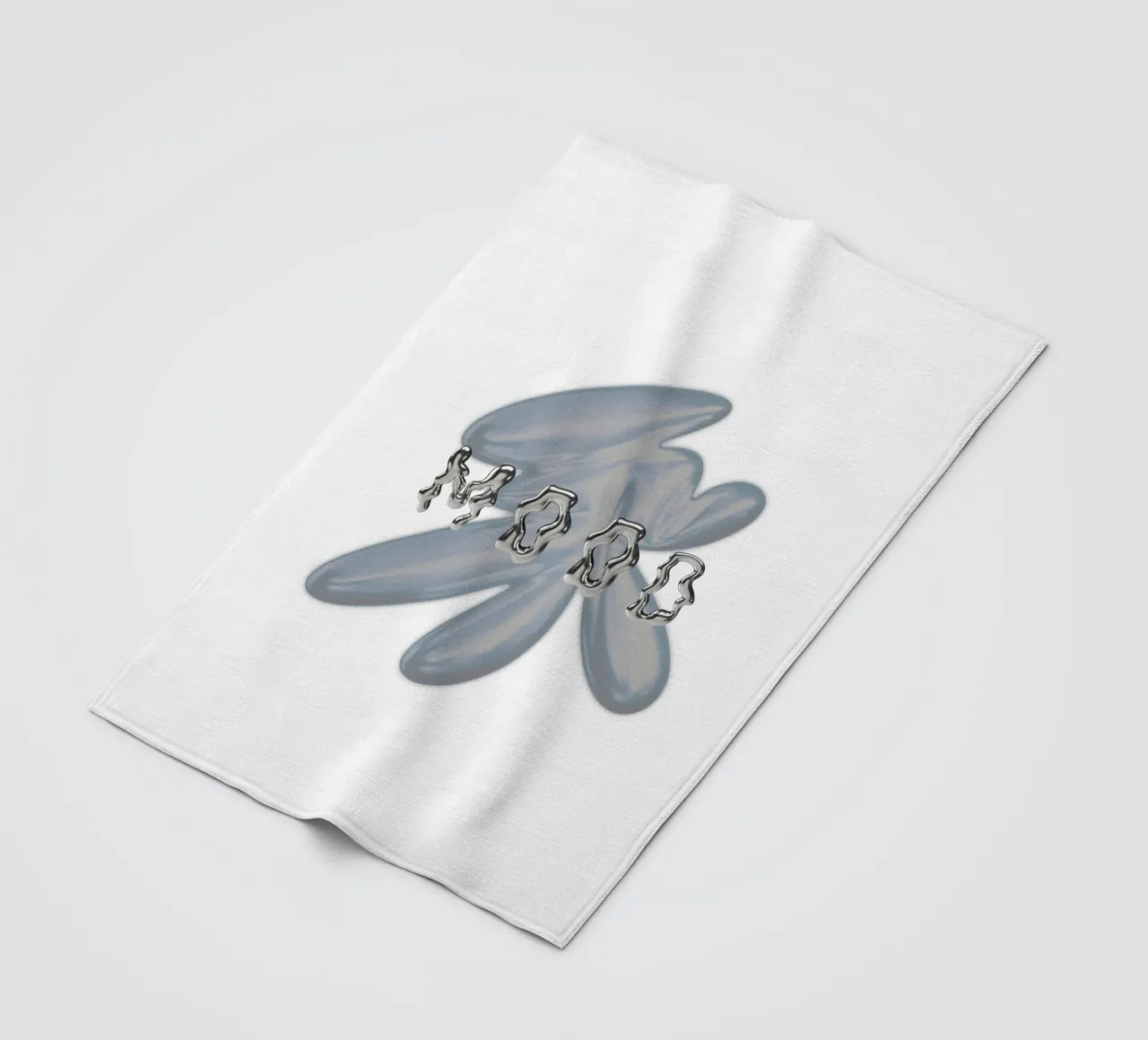 design grafico e tipografia metallizzata coperta in pile da morphinaeblue