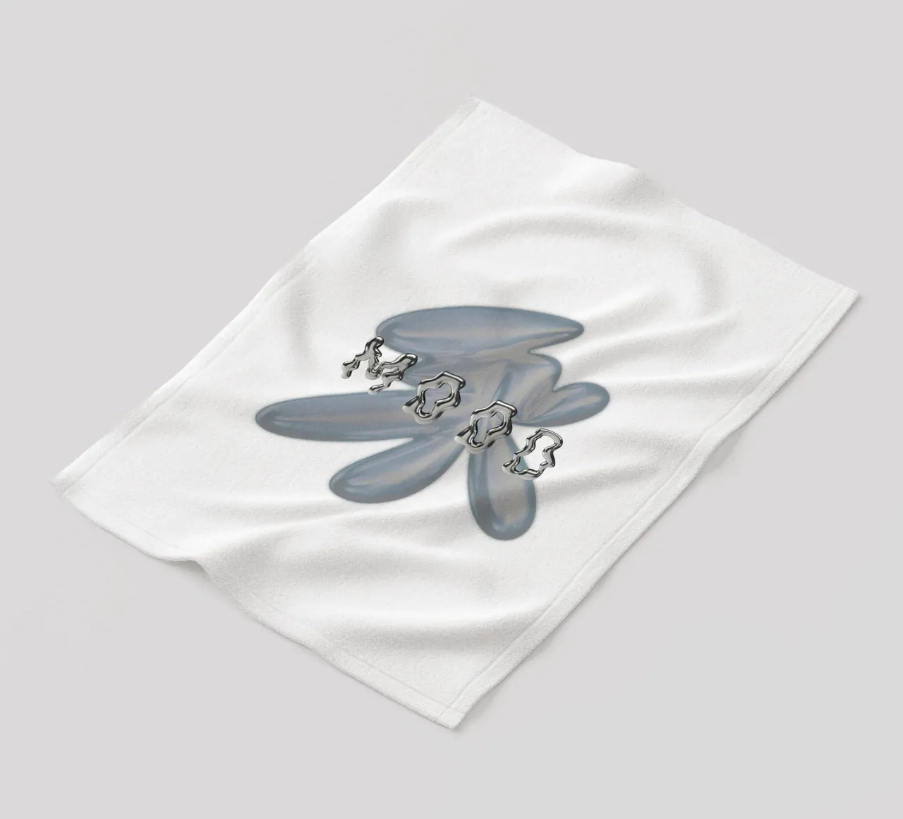 design grafico e tipografia metallizzata coperta in pile da morphinaeblue