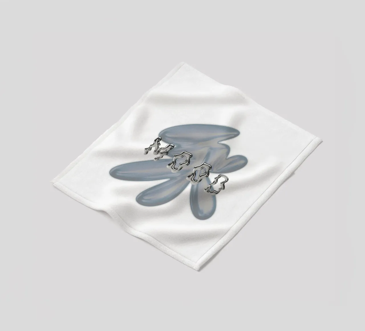design grafico e tipografia metallizzata coperta in pile da morphinaeblue