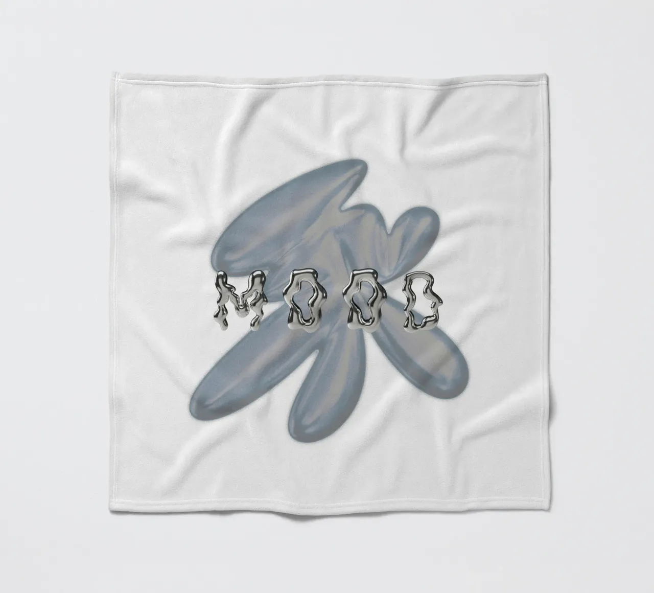 design grafico e tipografia metallizzata coperta in pile da morphinaeblue