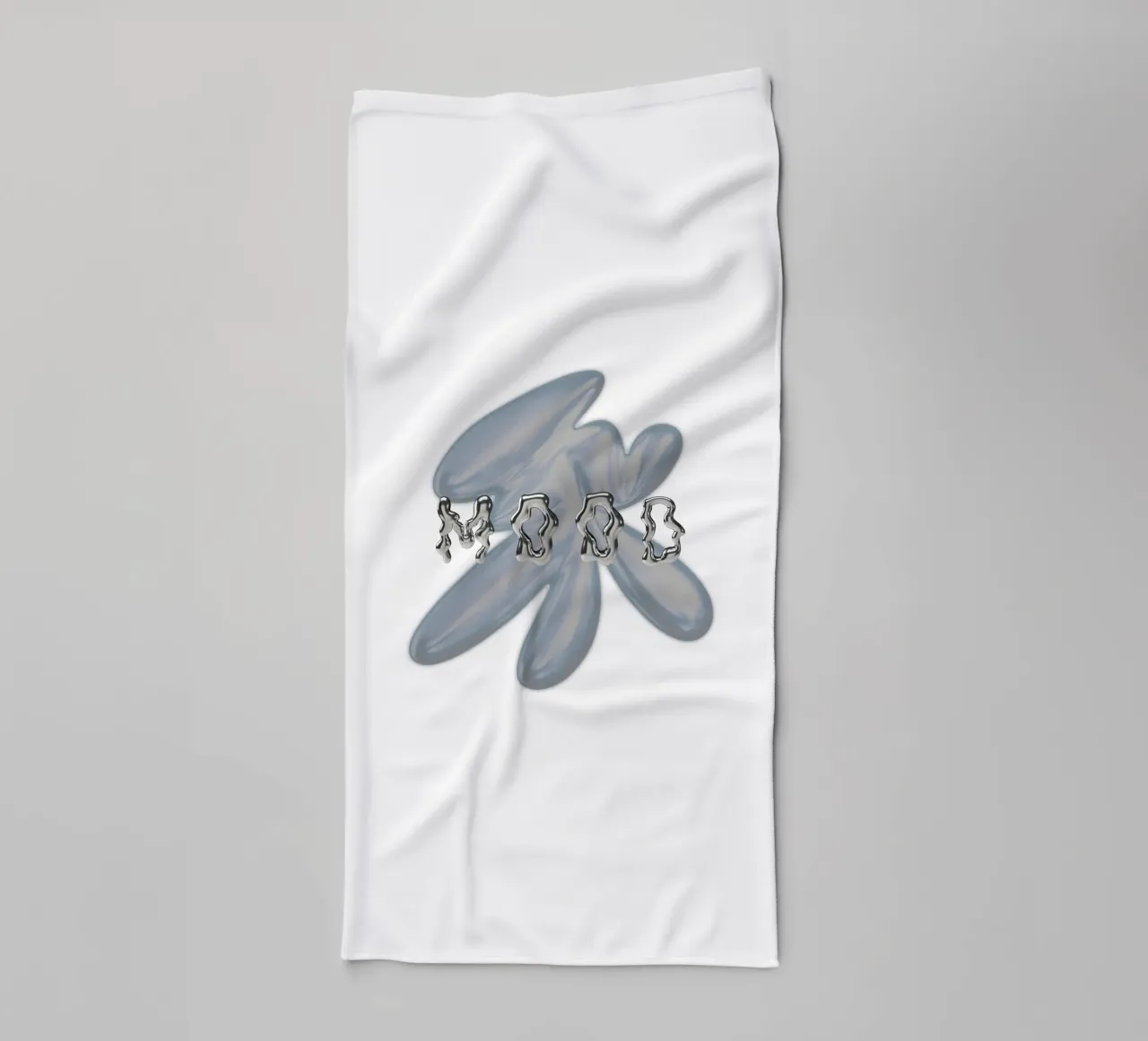 design grafico e tipografia metallizzata asciugamano da bagno da morphinaeblue