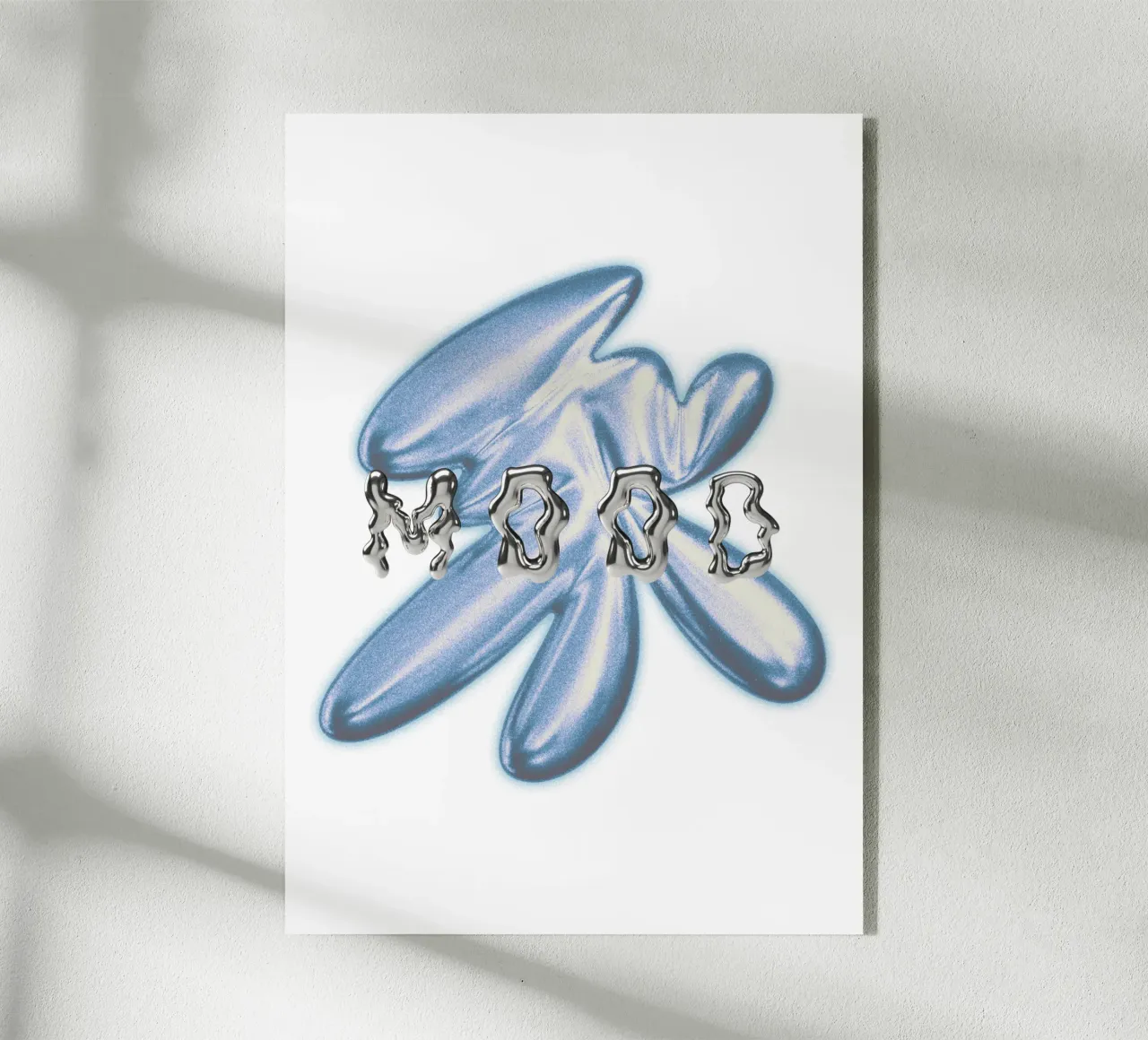 design grafico e tipografia metallizzata plexiglass da morphinaeblue