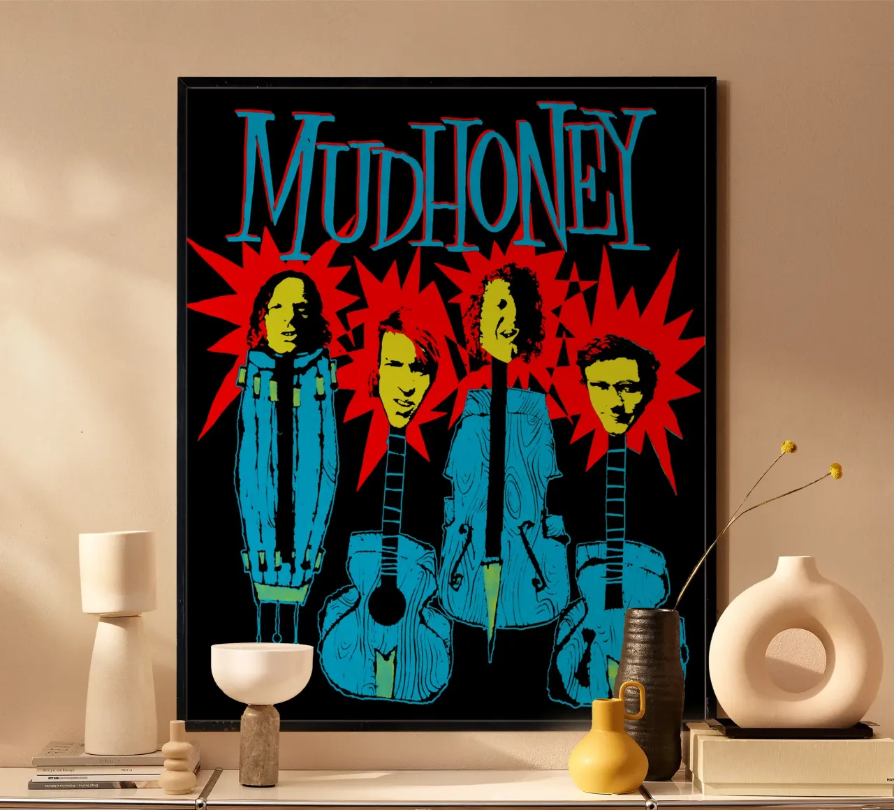 Maglietta essenziale rock vintage stile anni '90 poster da igoshdesigns