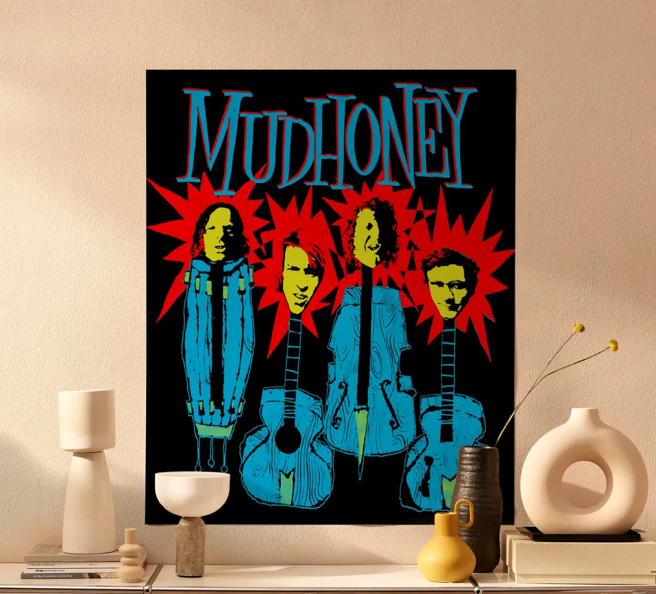 Maglietta essenziale rock vintage stile anni '90 poster da igoshdesigns