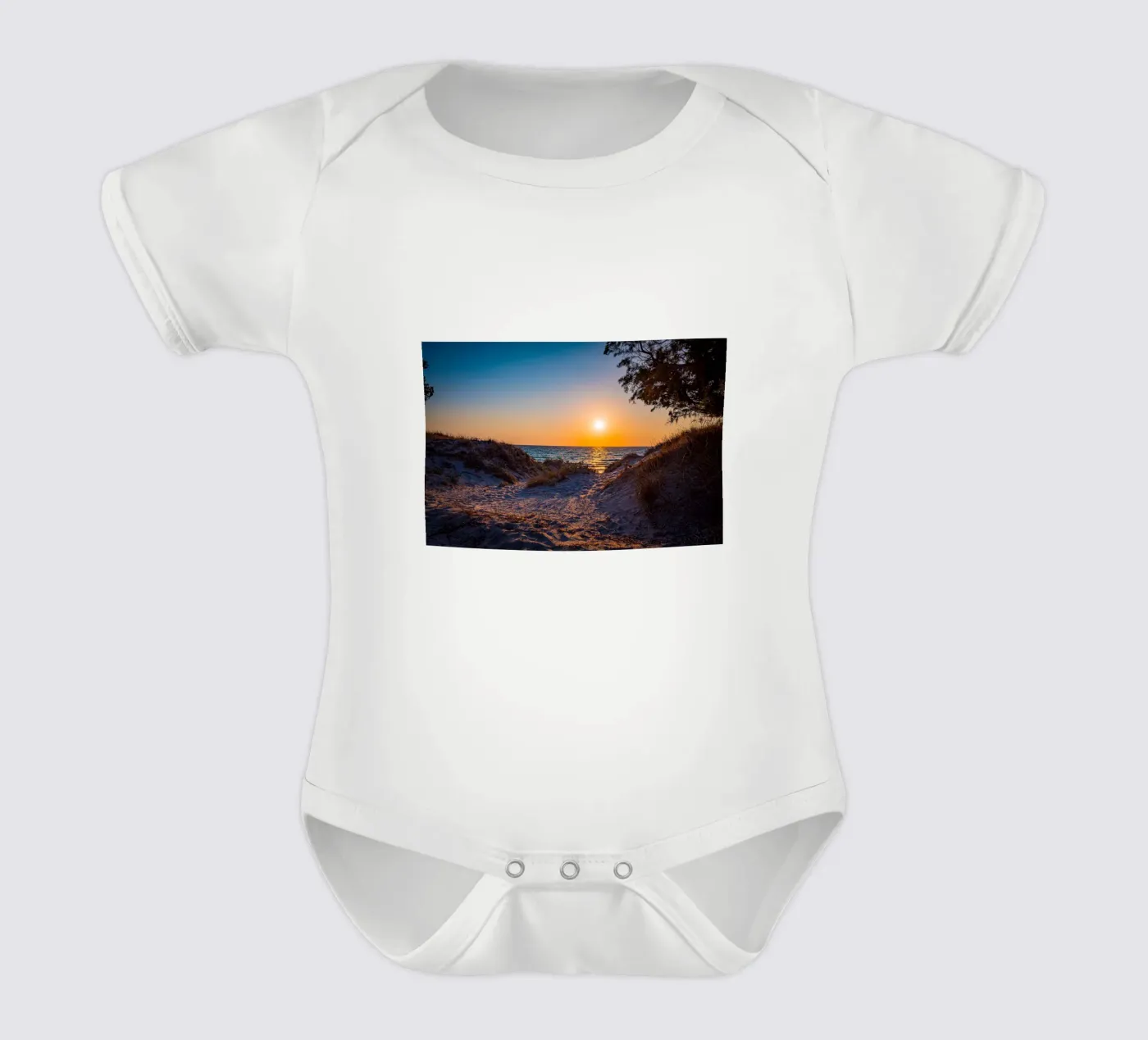Sunset Kurzarm Babybody von Marcus Beckert | Fotografie
