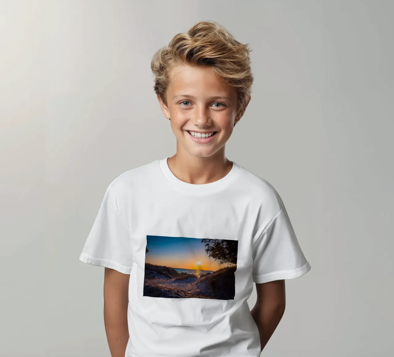 Sunset t-shirt bambini da Marcus Beckert | Fotografie