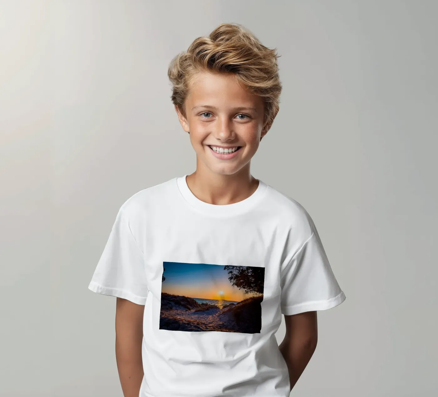 Sonnenuntergang Kinder T-Shirt von Marcus Beckert | Fotografie