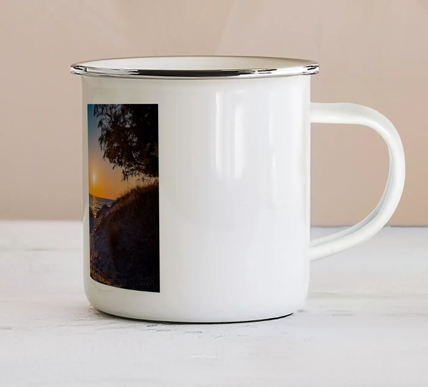 Sunset enamel mug by Marcus Beckert | Fotografie