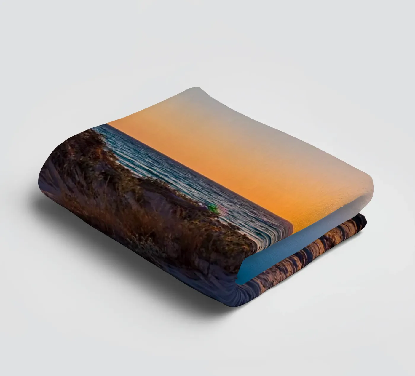 Sunset badhanddoek van Marcus Beckert | Fotografie