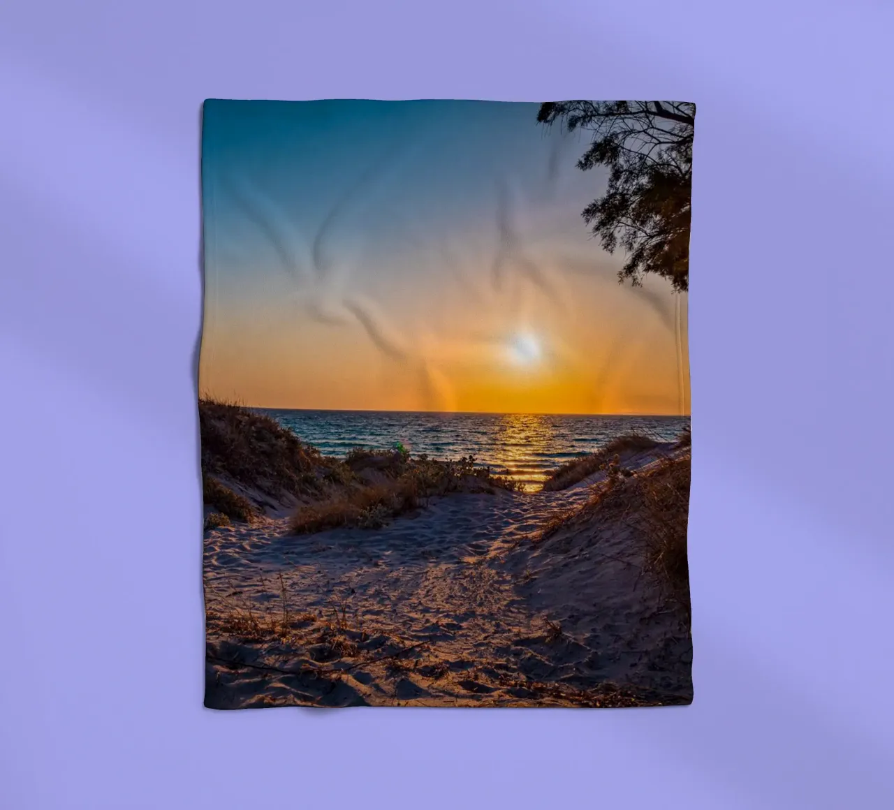 Sunset fleece blanket by Marcus Beckert | Fotografie