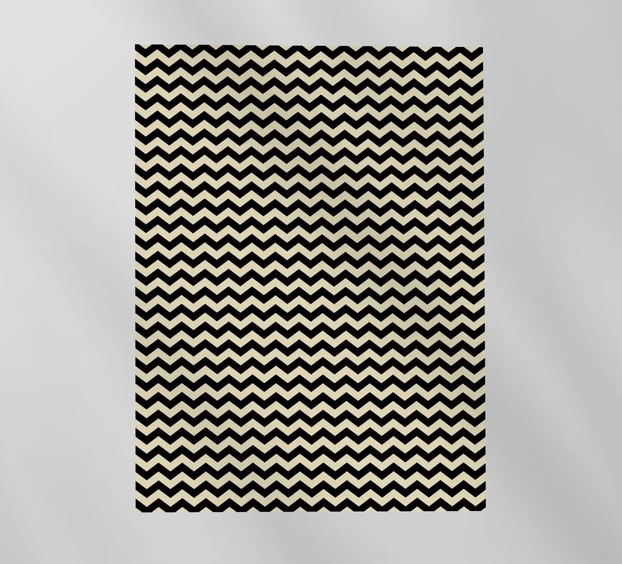 Minimal Chic Basic Chevron Pattern | Nero e Beige pellicola backlit da Beauty in Simplicity