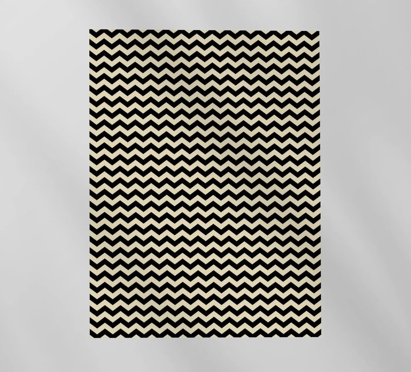 Minimal Chic Basic Chevron Pattern | Nero e Beige pellicola backlit da Beauty in Simplicity