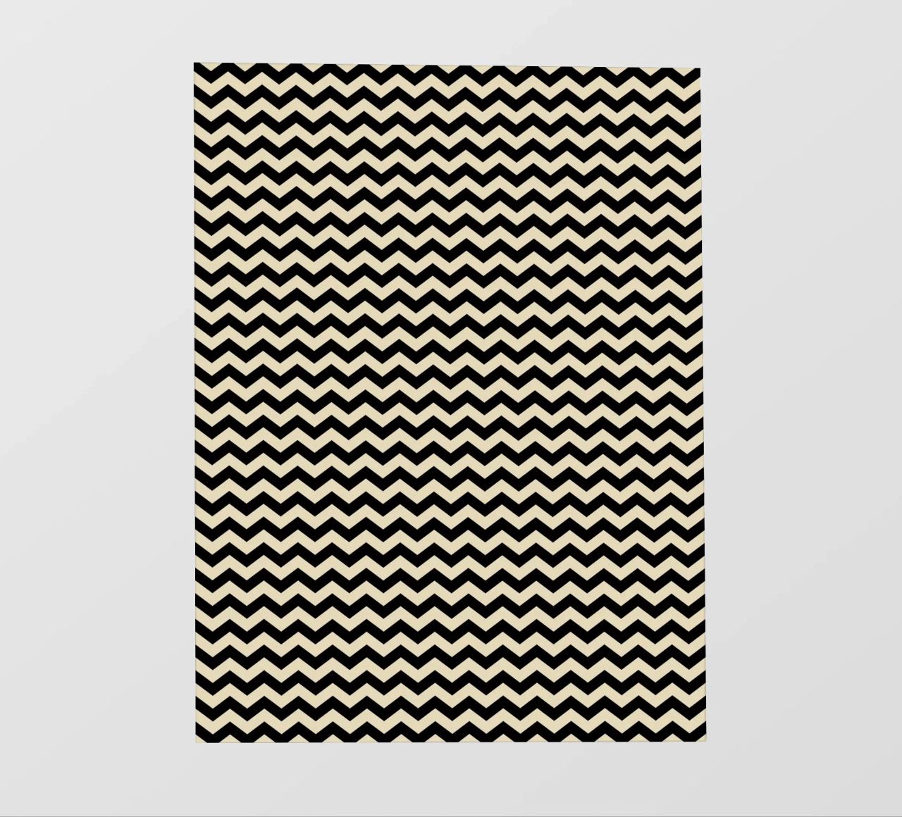 Minimal Chic Basic Chevron Pattern | Nero e Beige pellicola backlit da Beauty in Simplicity