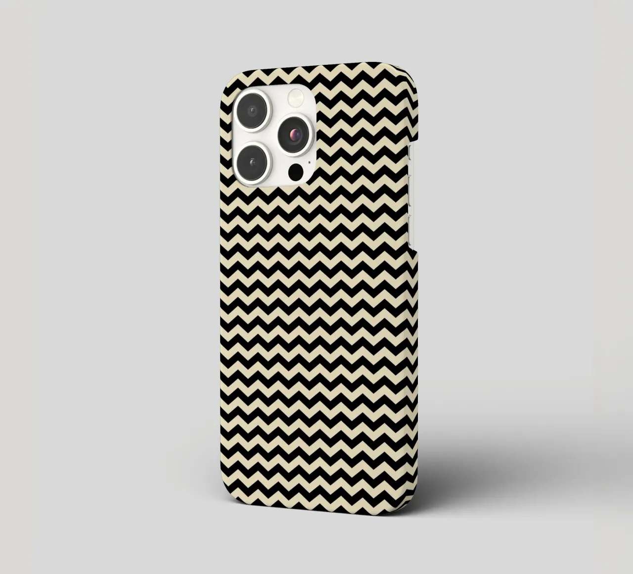 Minimal Chic Basic Chevron Pattern | Nero e Beige cover iphone da Beauty in Simplicity