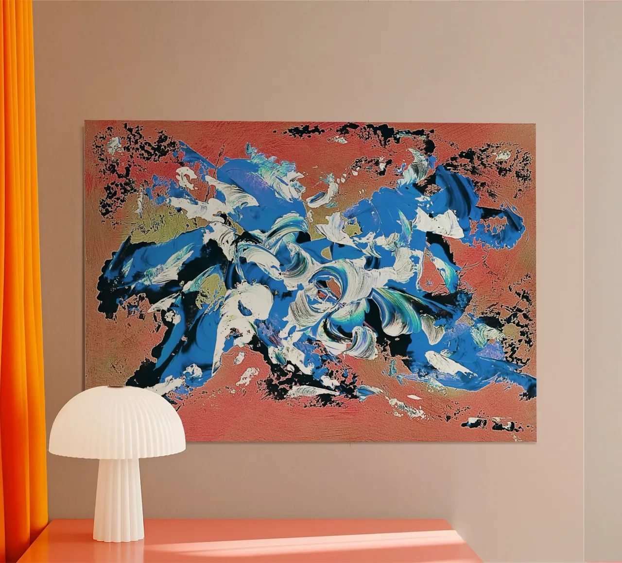 IDEAL GIFT 69 invers. poster da Thierry Vobmann Abstract painting