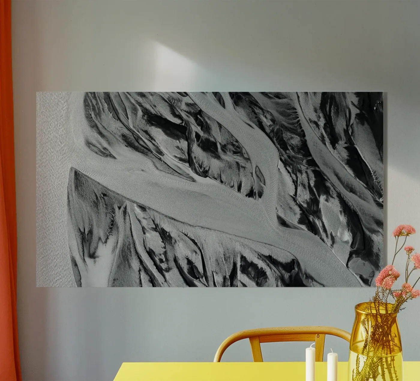 Abstract River acryl van Fjöllart