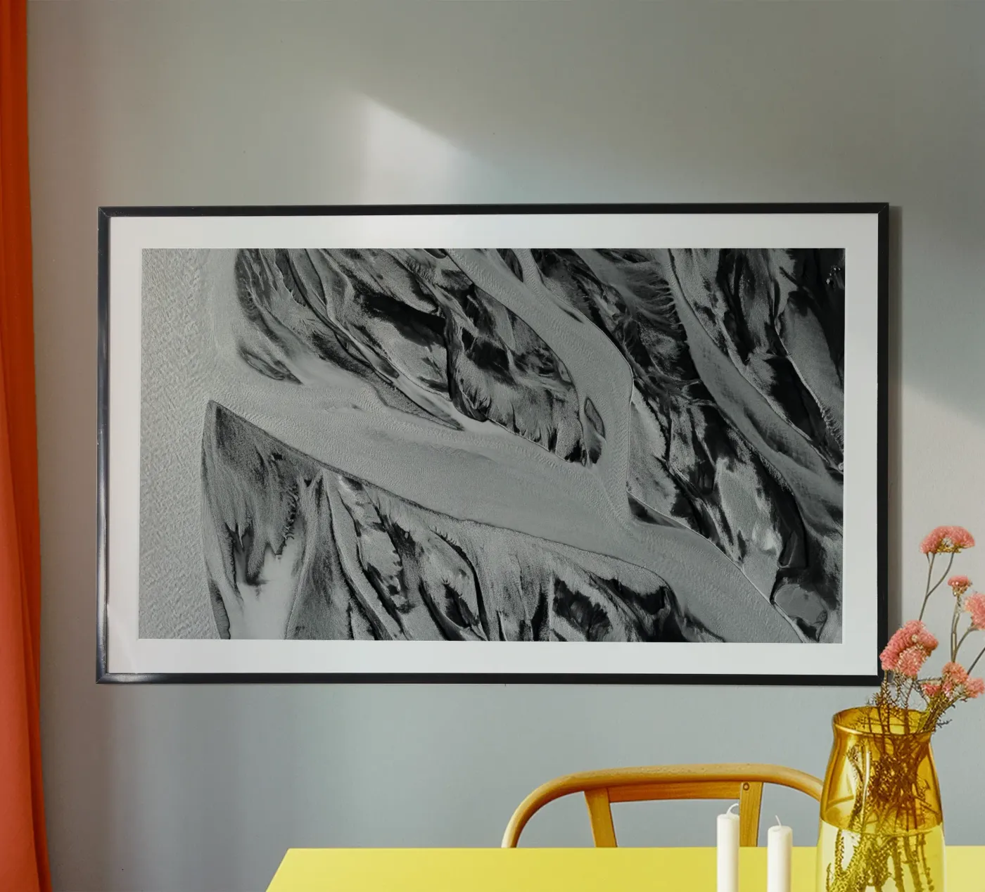 Abstract River poster by Fjöllart