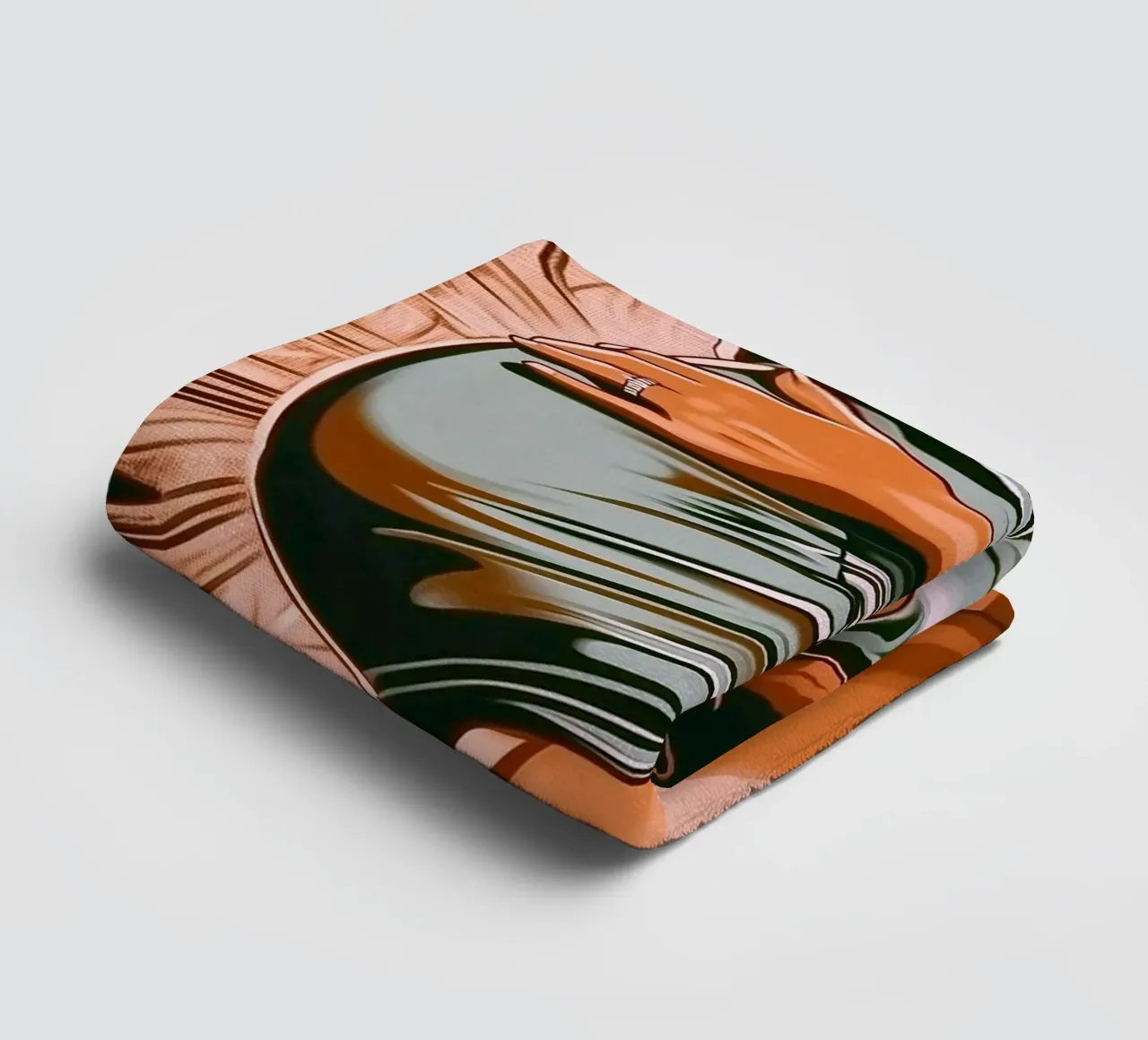 "Bloom" - Portrait d'une femme dans le style d'un roman graphique moderne serviette de bain de Synthaira