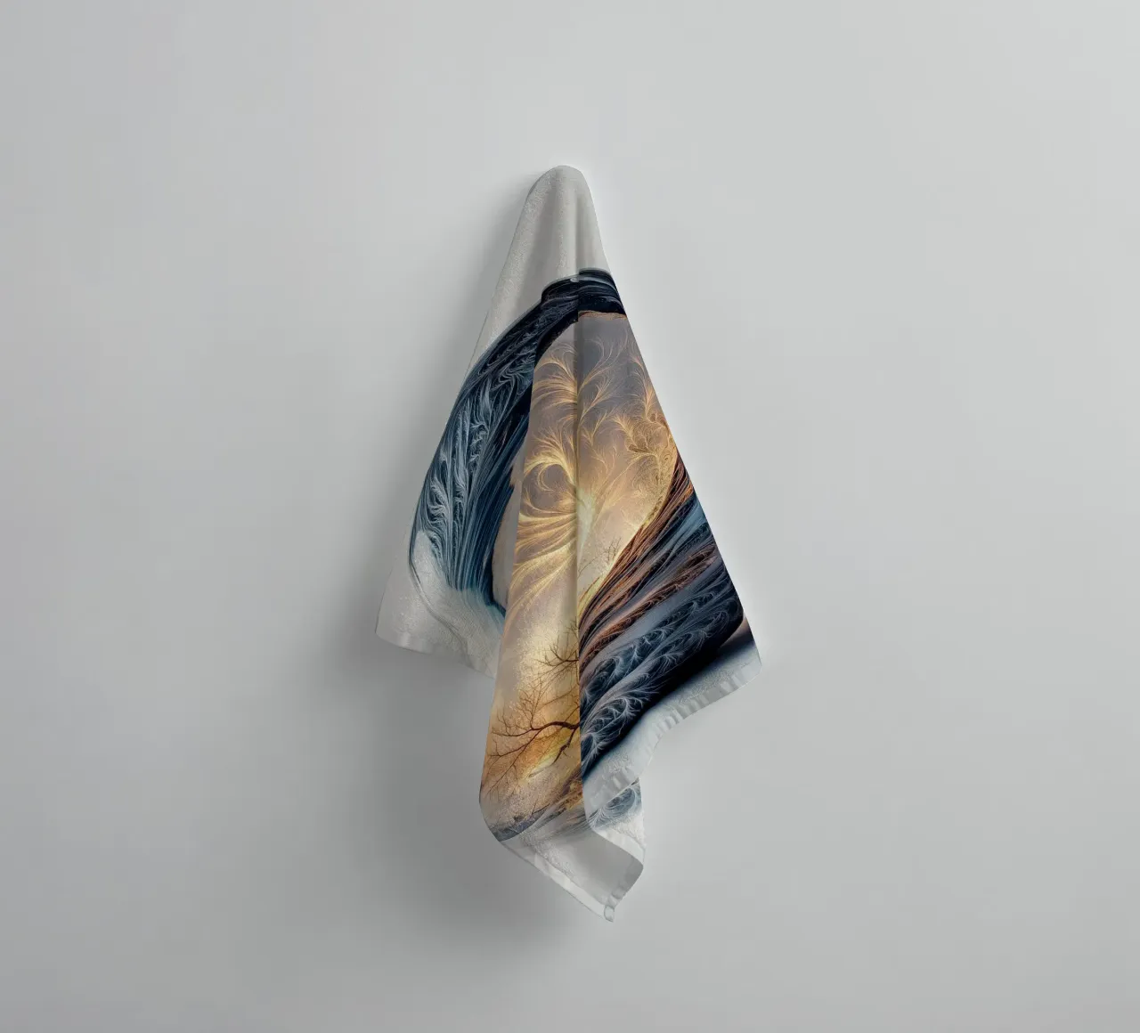 "Genesis" - Surreal Fantasy Art Print | Tree of Life Egg towel by Synthaira