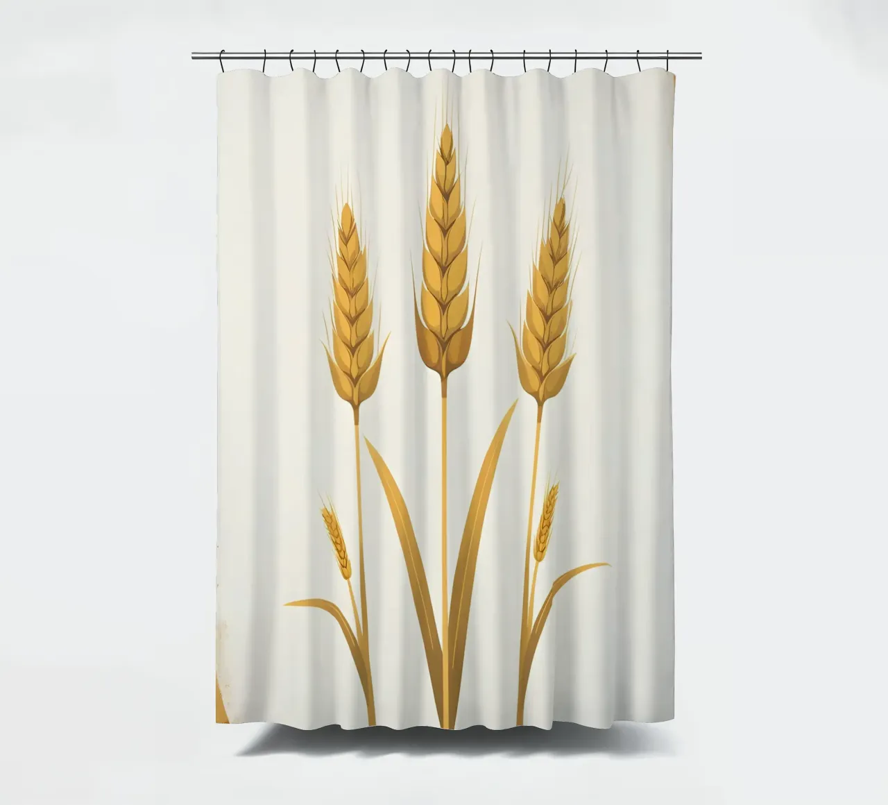 Getrocknete Weizenstängel Duschvorhang von Botanical Gallery