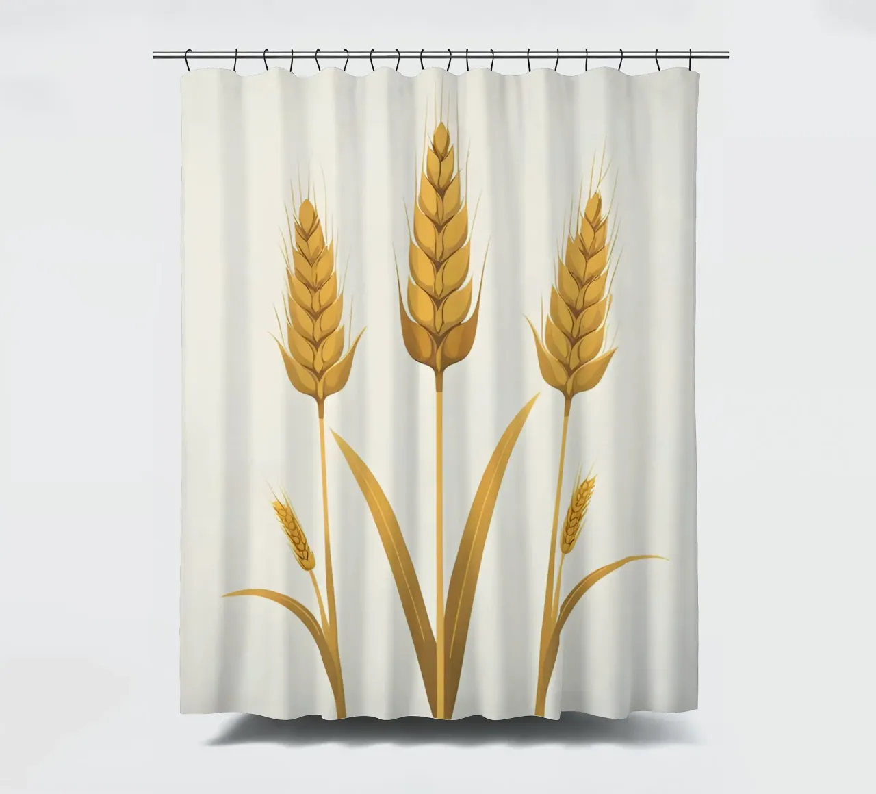 Getrocknete Weizenstängel Duschvorhang von Botanical Gallery