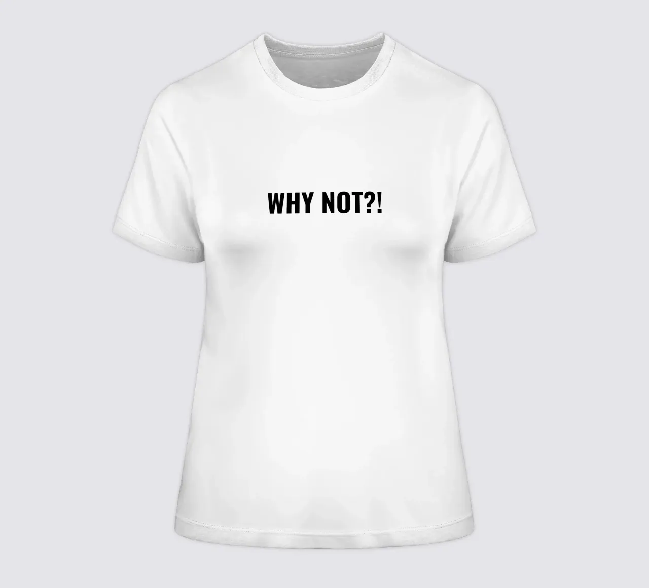 Why not?! simple Text t-shirt da donna da RB-Quotes