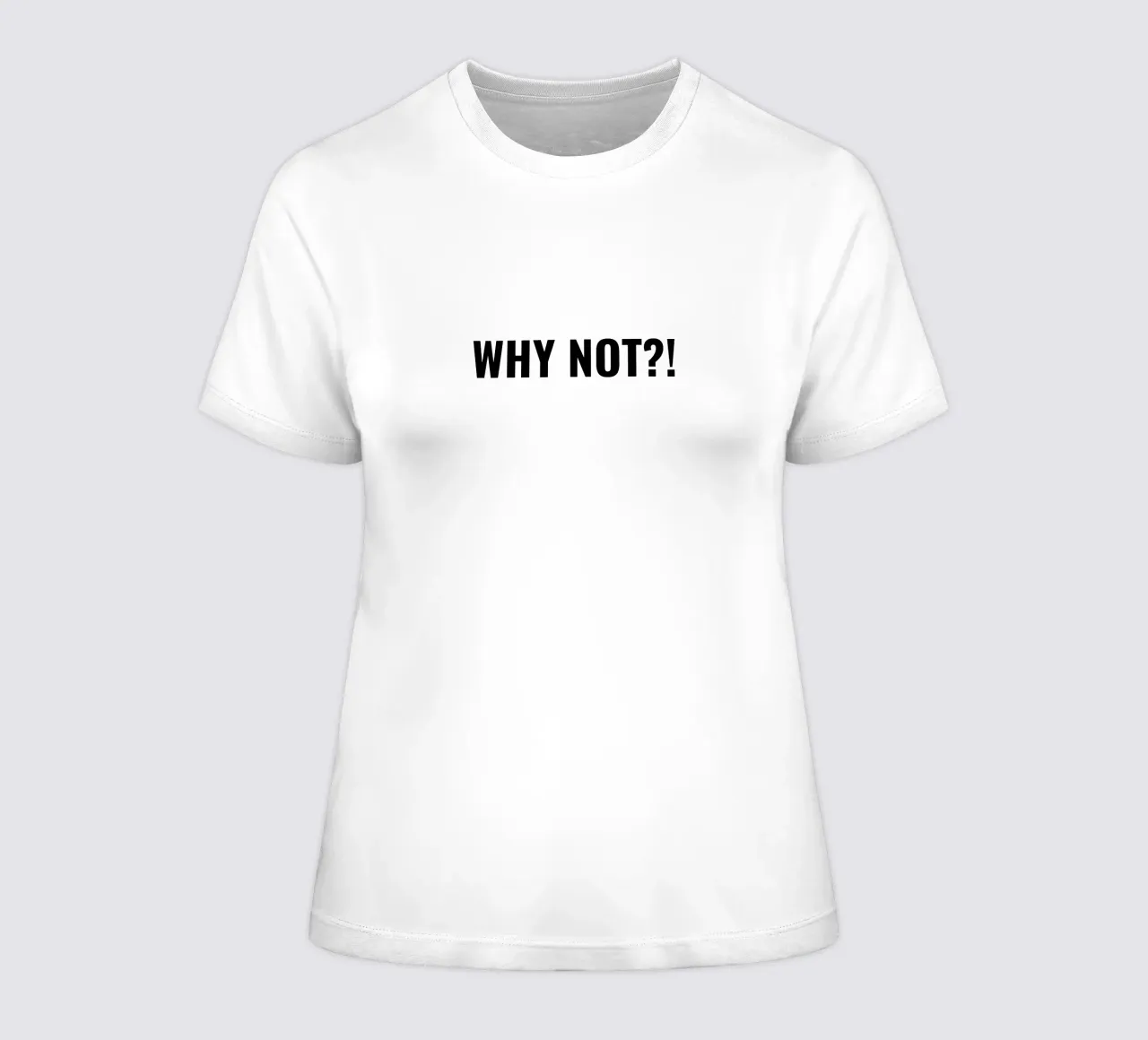Why not?! simple Text t-shirt da donna da RB-Quotes