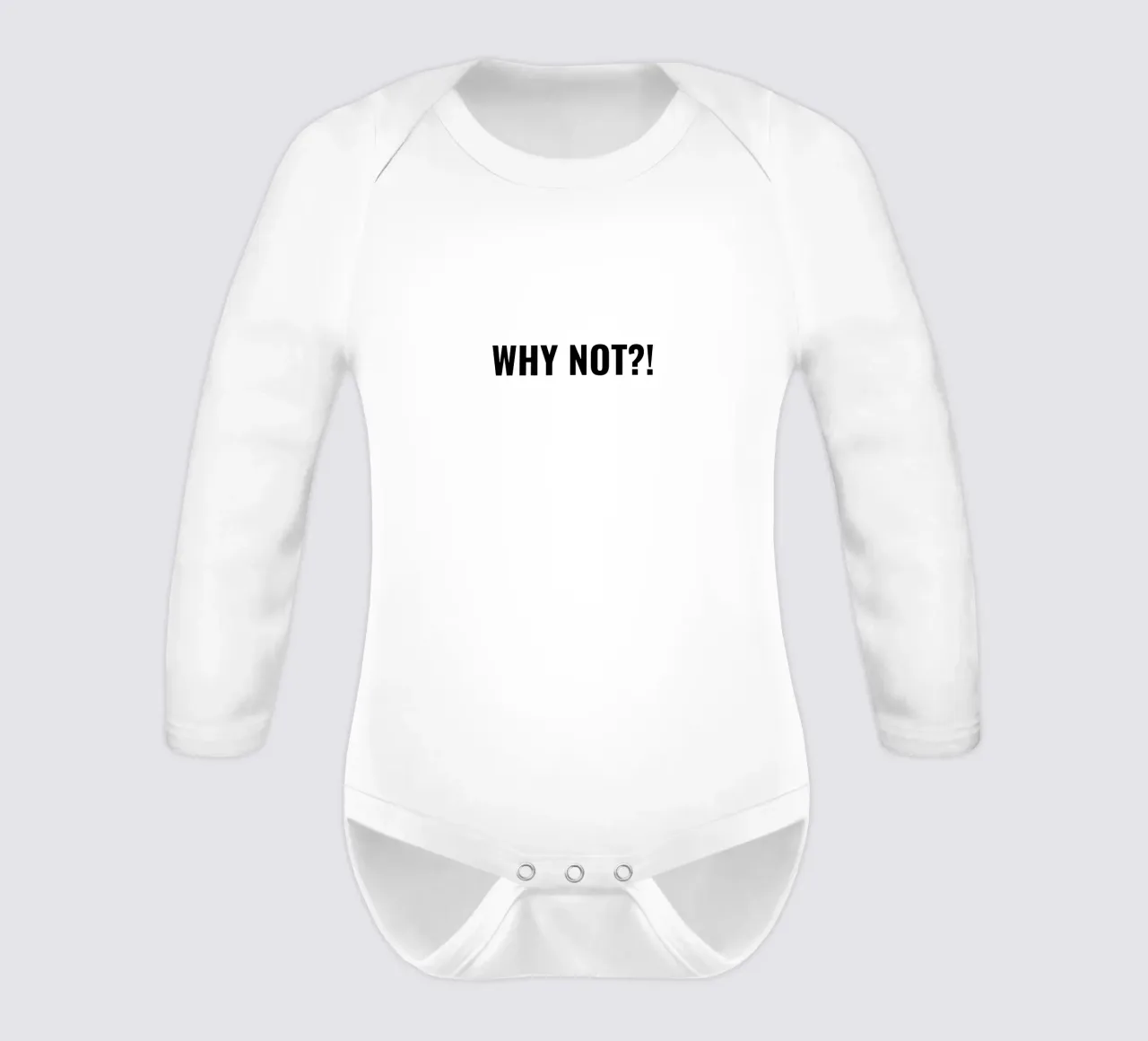 Why not?! simple Text body neonato maniche lunghe da RB-Quotes