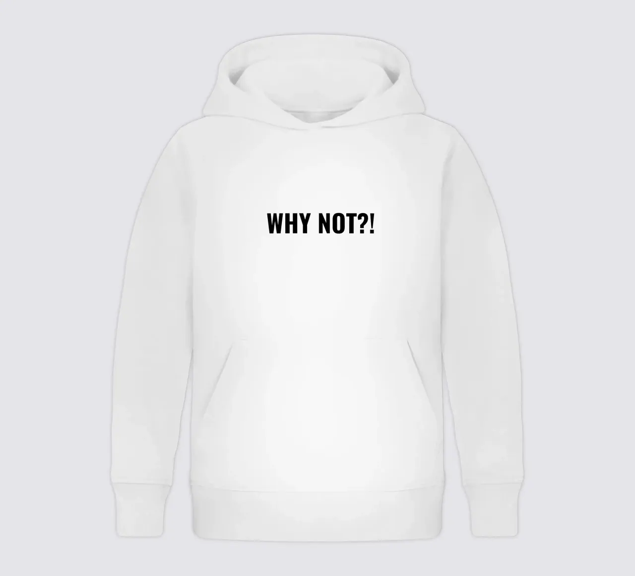 Why not?! simple Text felpa bambino con cappuccio da RB-Quotes