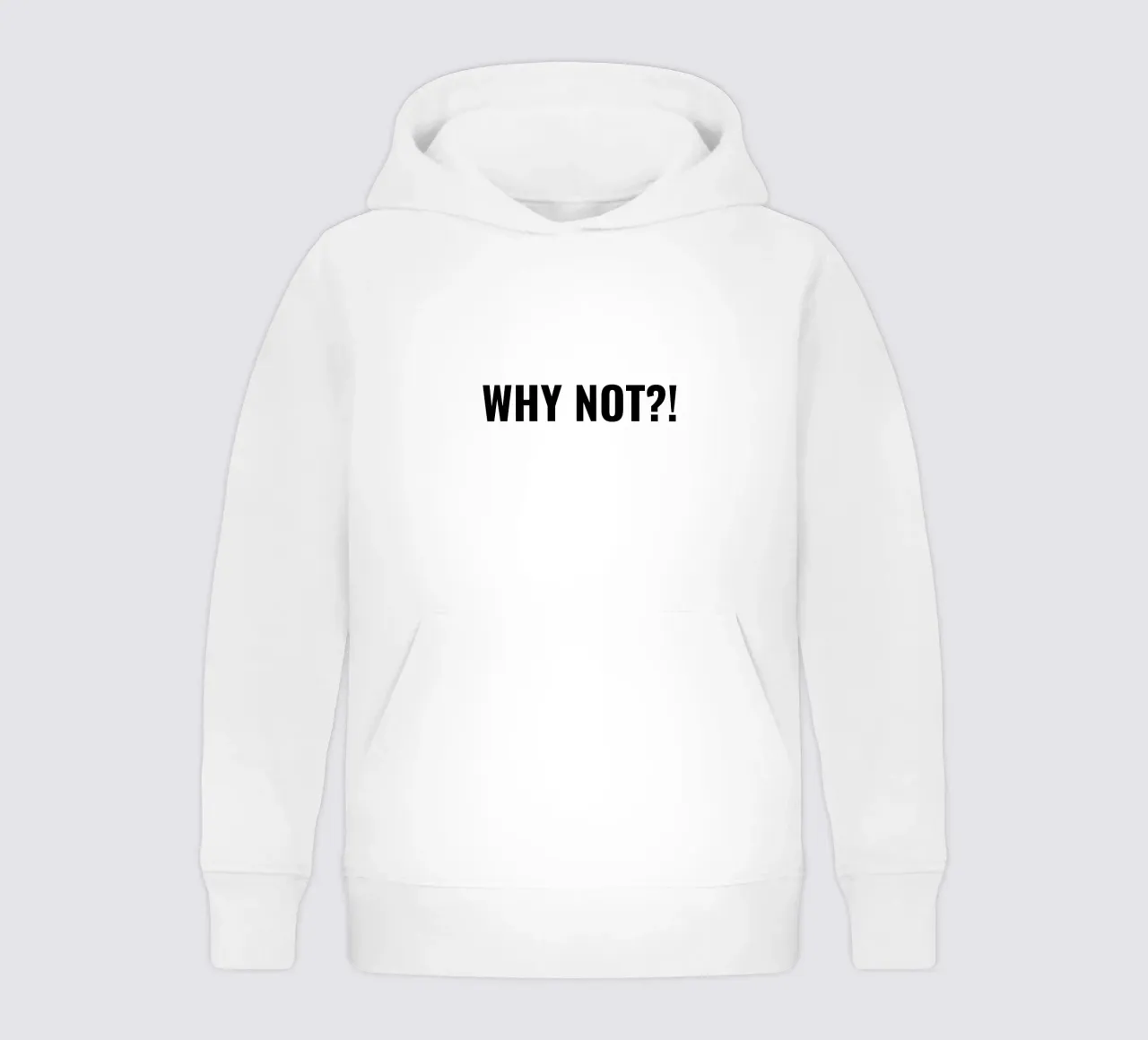 Why not?! simple Text felpa bambino con cappuccio da RB-Quotes