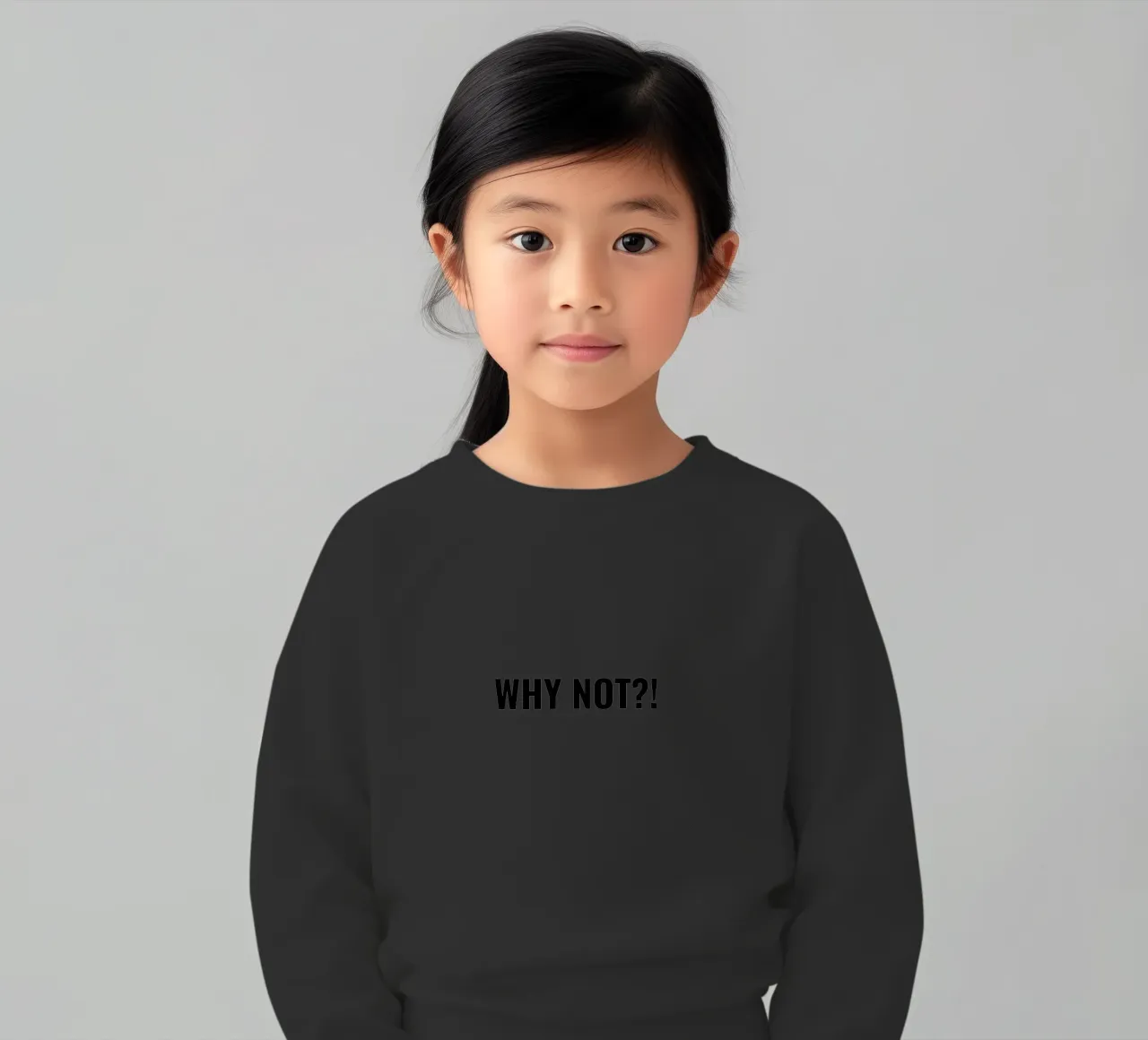 Why not?! simple Text felpa bambino da RB-Quotes