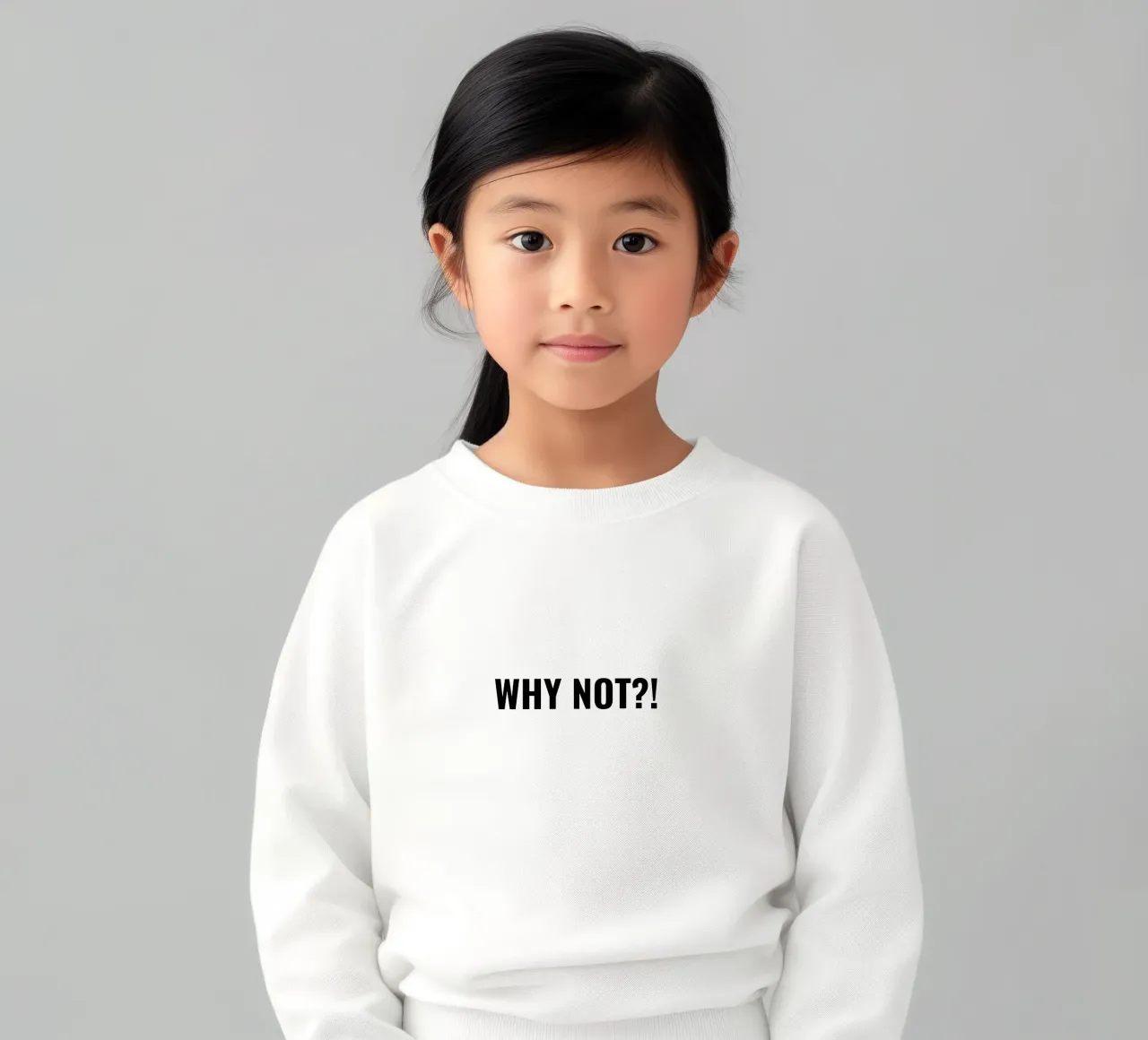 Why not?! simple Text sudadera para niño de RB-Quotes