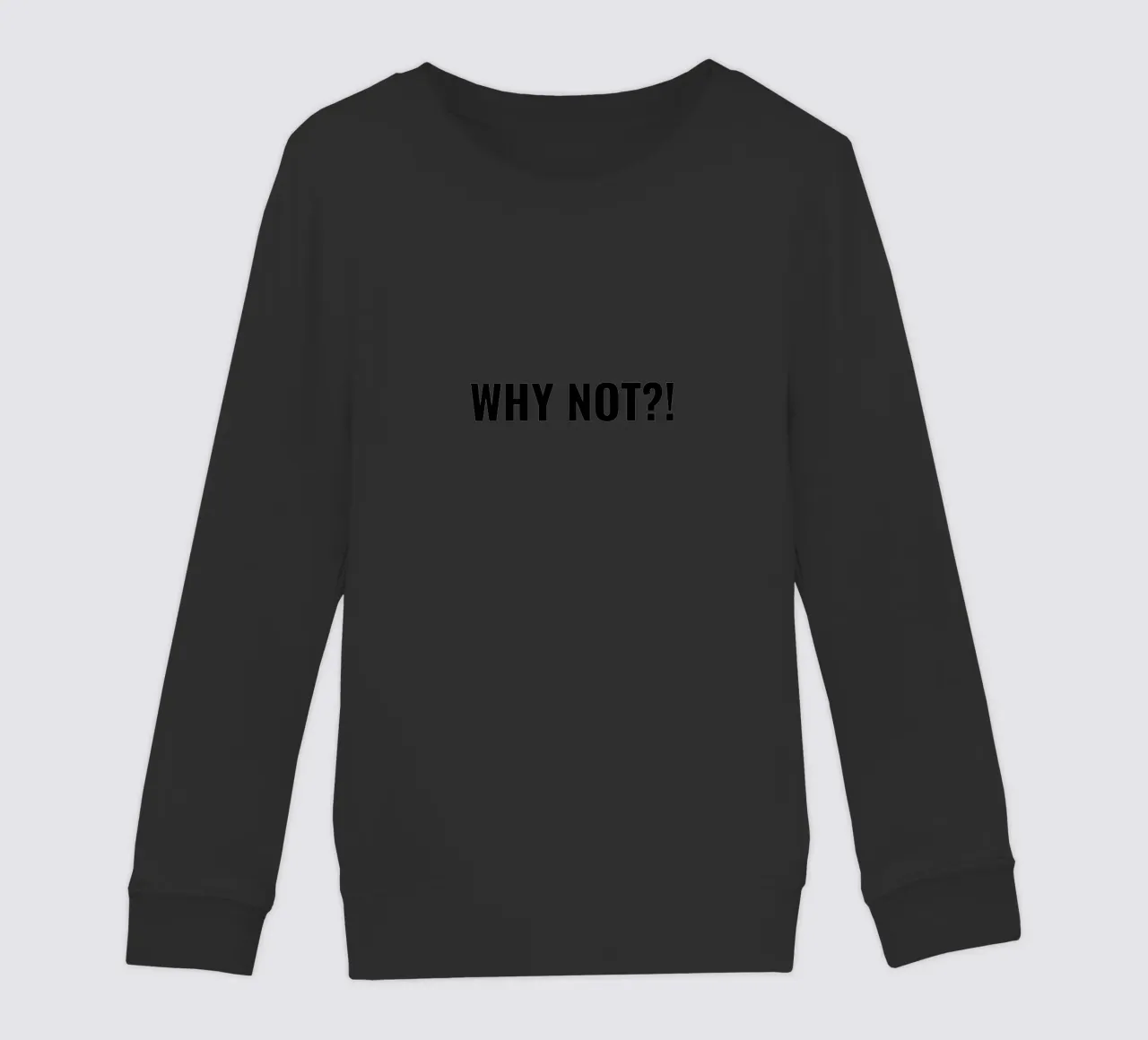 Why not?! simple Text felpa bambino da RB-Quotes