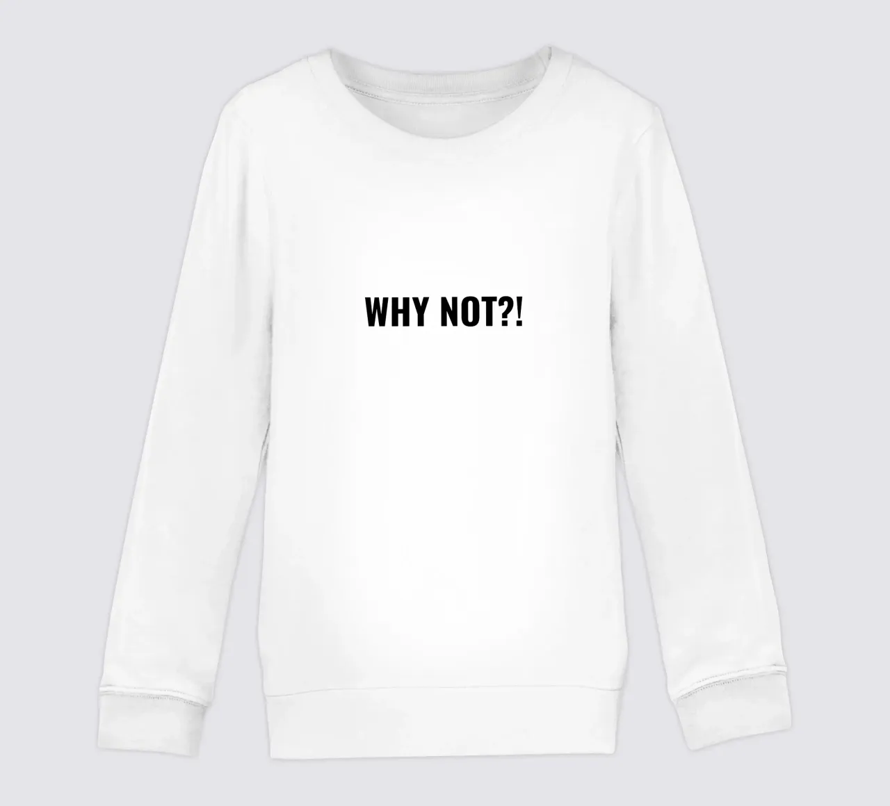 Why not?! simple Text sudadera para niño de RB-Quotes