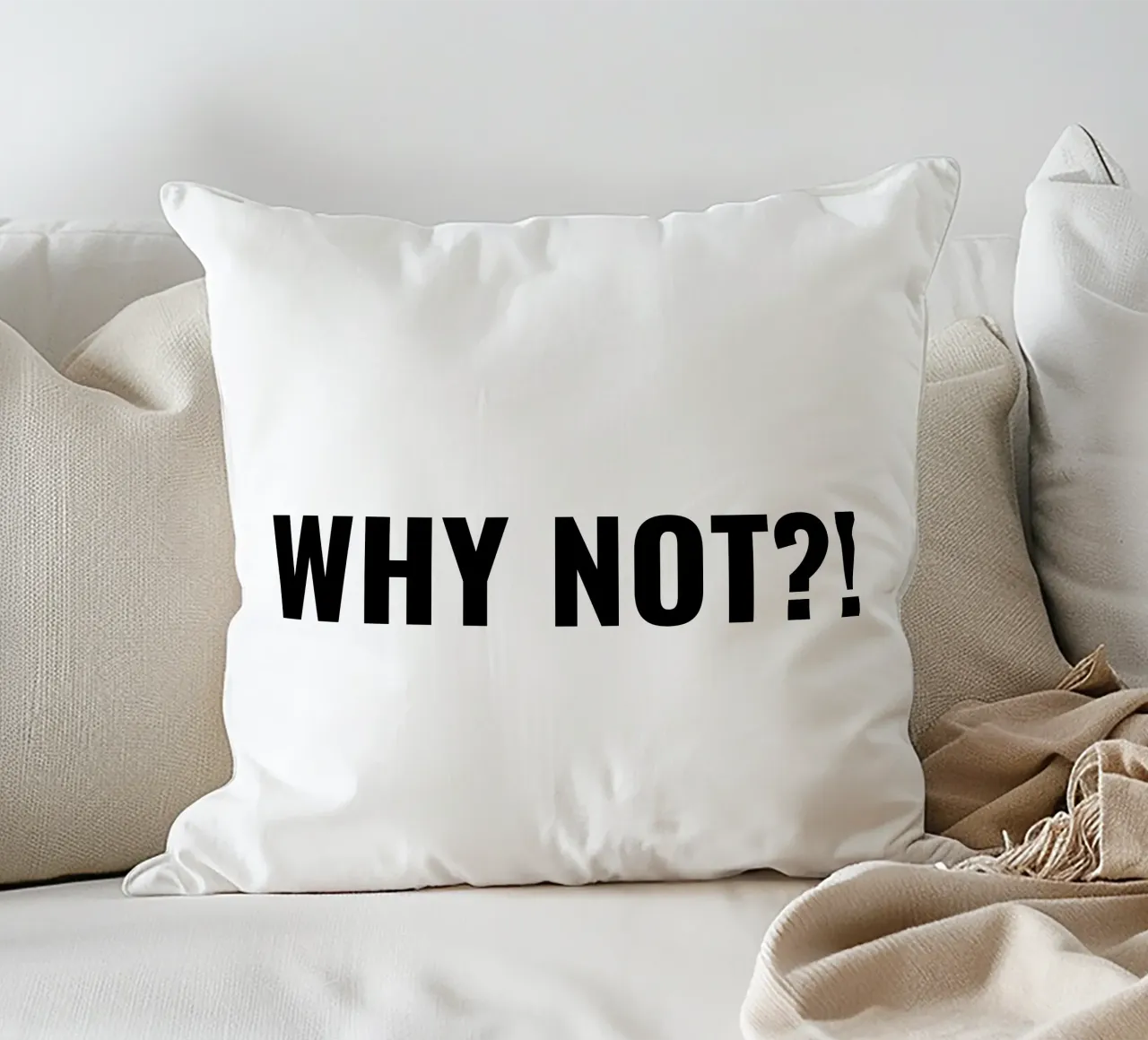 Why not?! simple Text cuscino da RB-Quotes