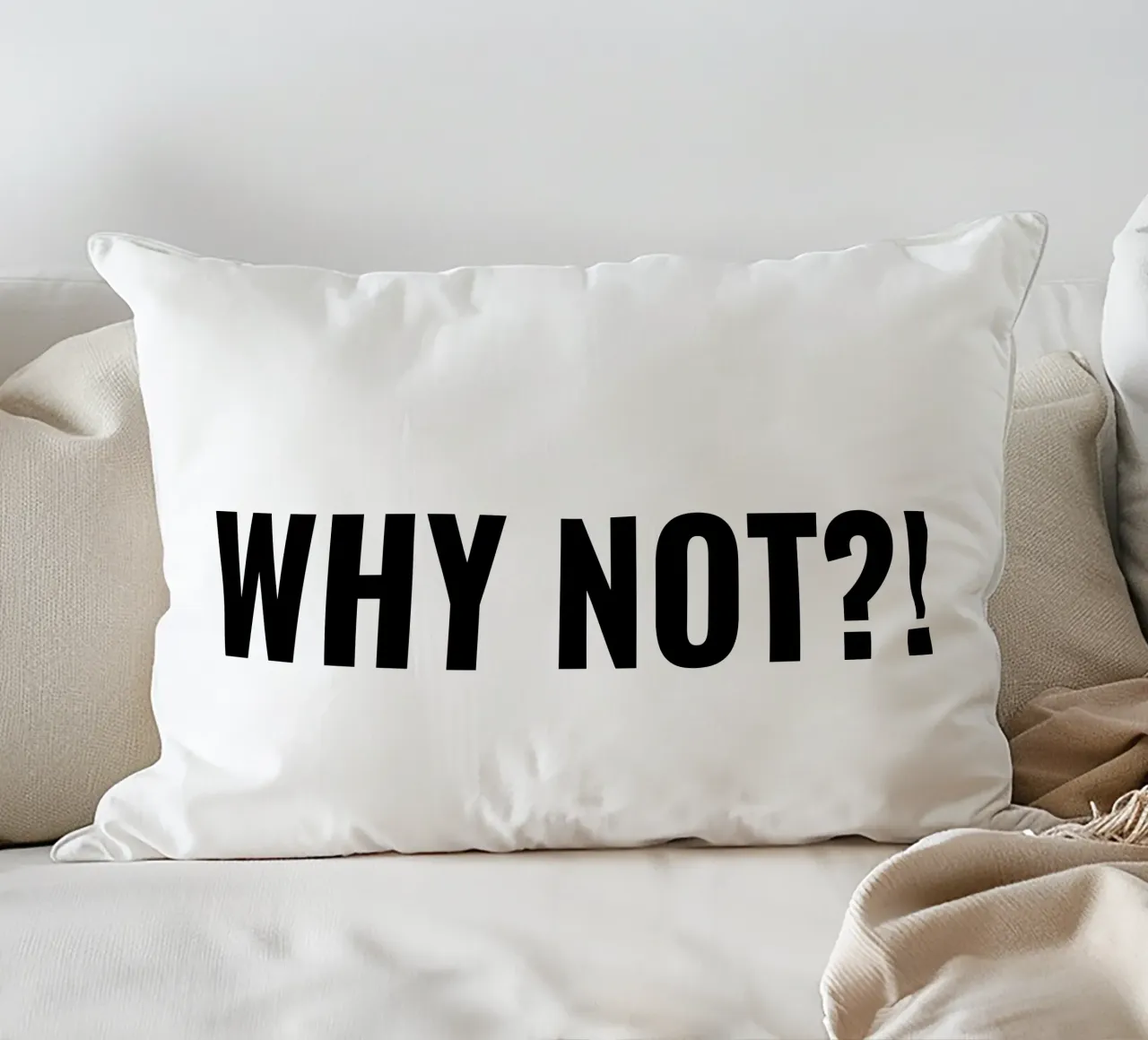 Why not?! simple Text cuscino da RB-Quotes