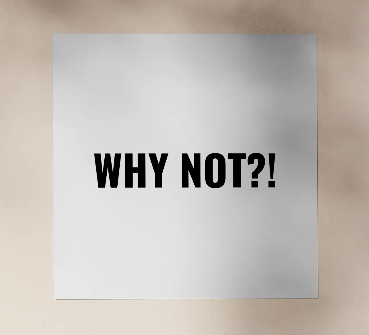 Why not?! simple Text pellicola backlit da RB-Quotes
