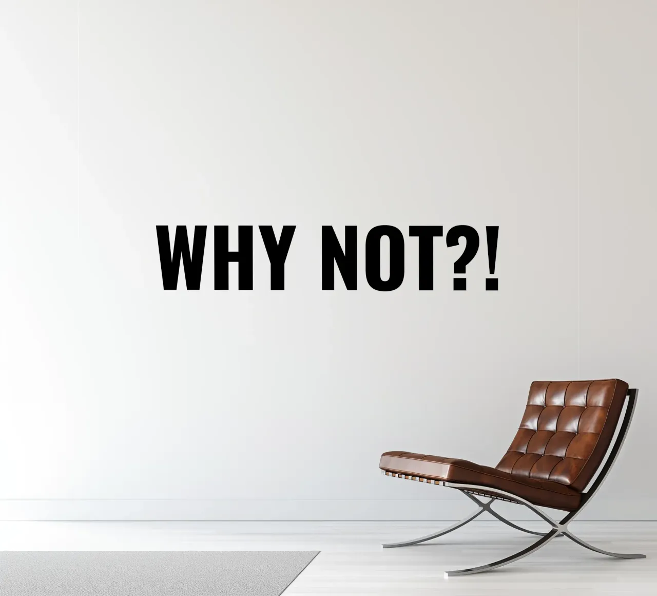 Why not?! simple Text papel para pared de RB-Quotes