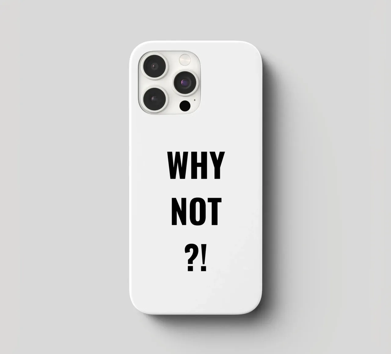 Why not?! simple Text cover iphone da RB-Quotes