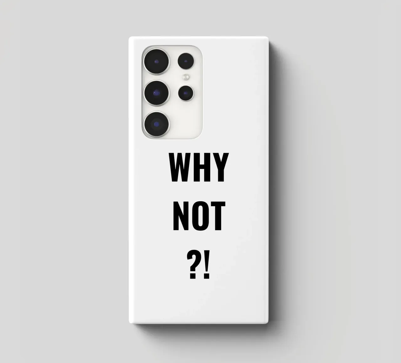 Why not?! simple Text cover samsung da RB-Quotes