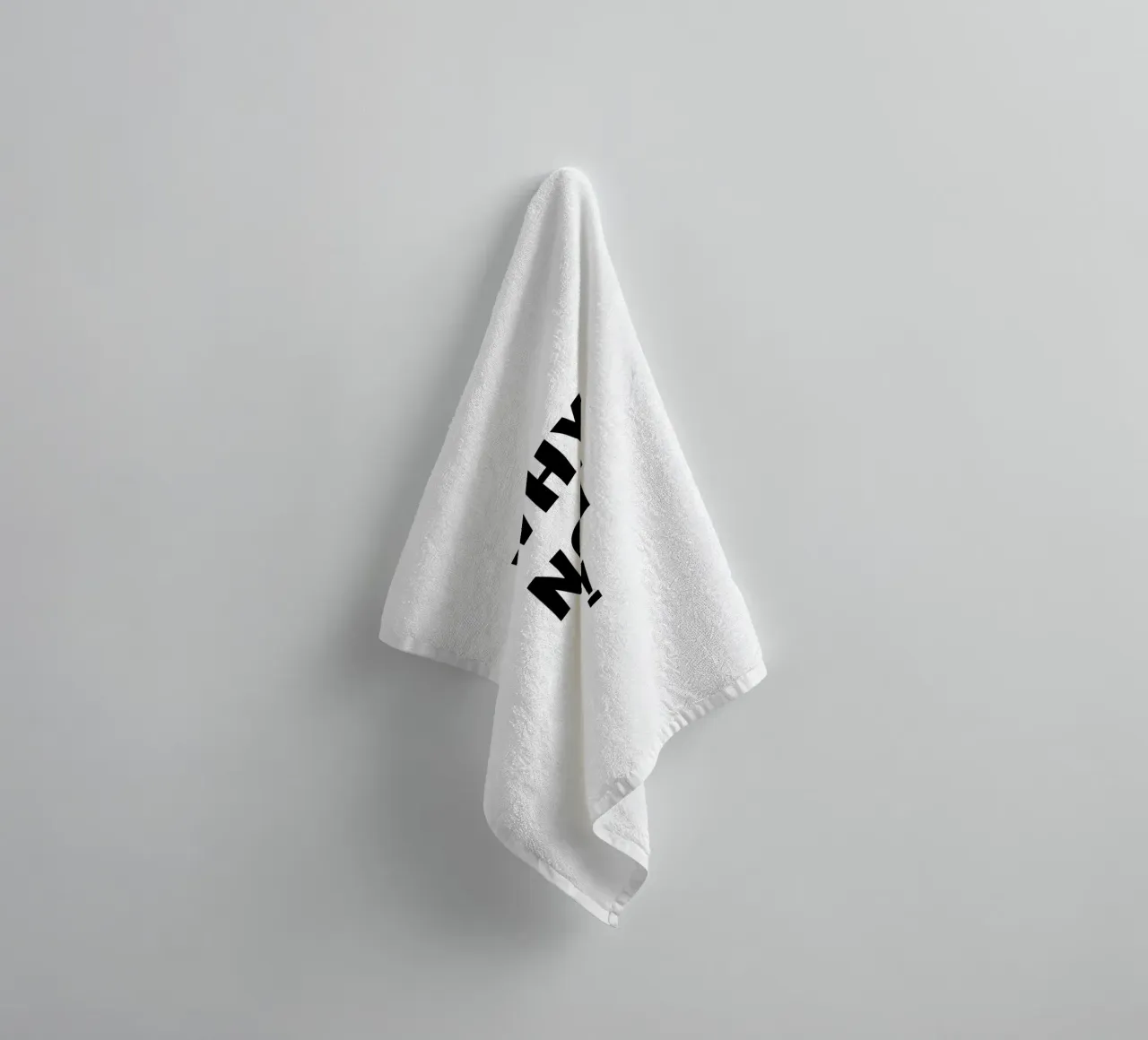 Why not?! simple Text serviette de bain de RB-Quotes