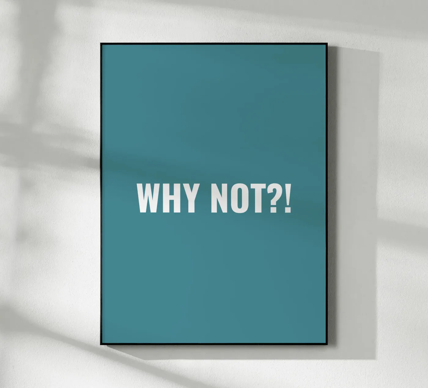 Why not?! simple Text Acryl-Glas von RB-Quotes