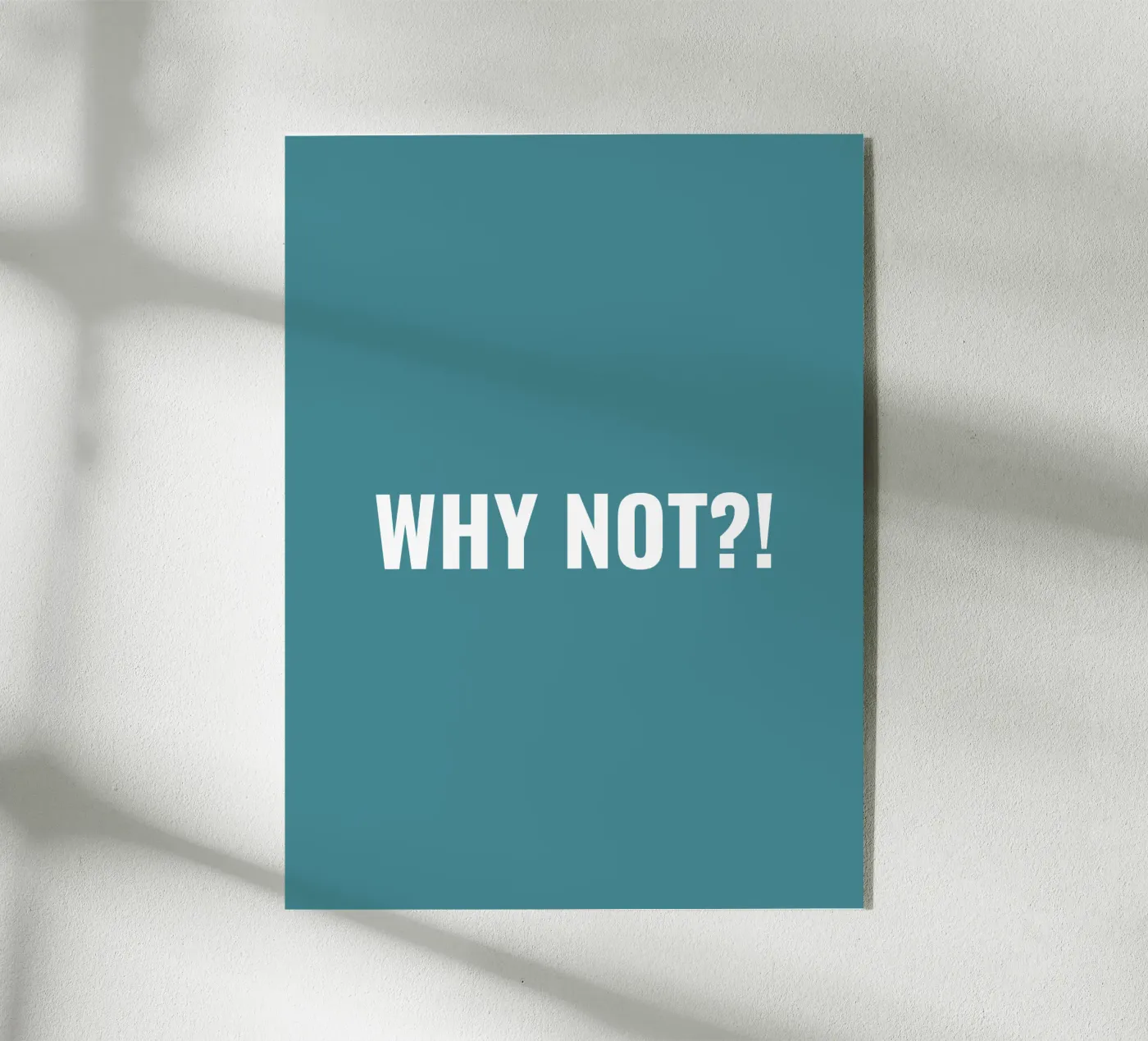 Why not?! simple Text Acryl-Glas von RB-Quotes