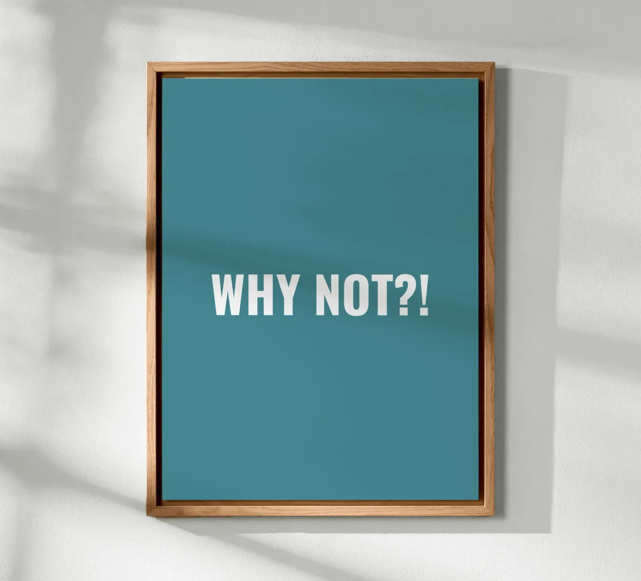 Why not?! simple Text Alu-Dibond von RB-Quotes