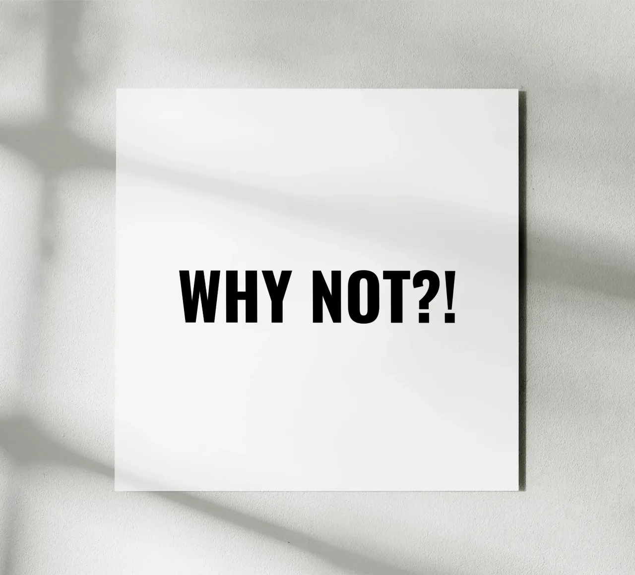 Why not?! simple Text alluminio dibond da RB-Quotes
