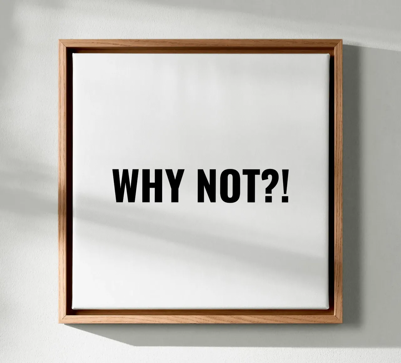 Why not?! simple Text tela con Cornice a cassetta da RB-Quotes