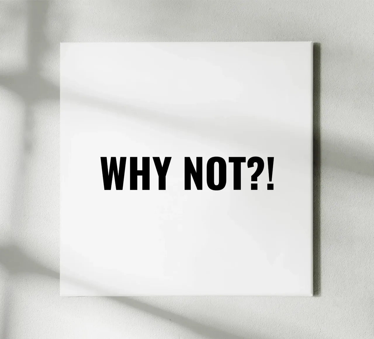 Why not?! simple Text tela con Cornice a cassetta da RB-Quotes
