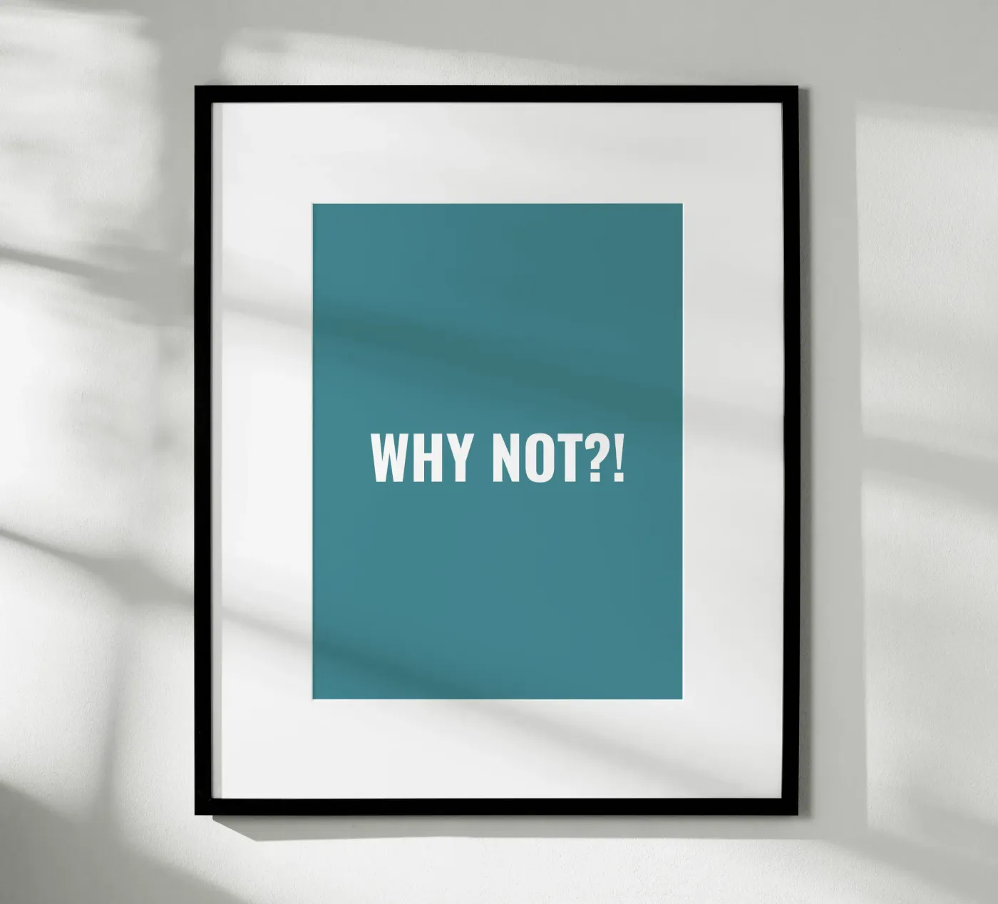 Why not?! simple Text poster by RB-Quotes