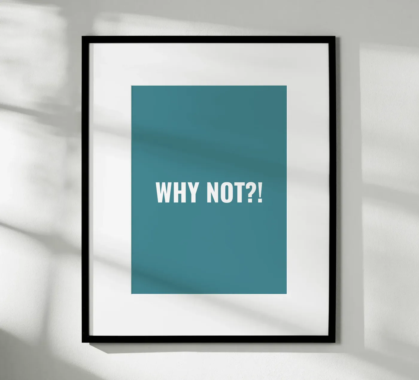 Why not?! simple Text poster van RB-Quotes